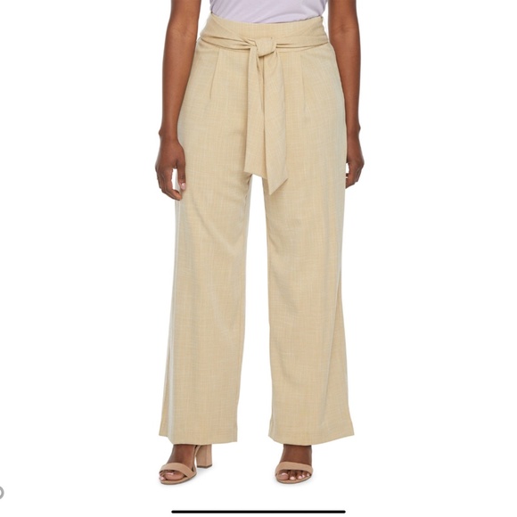 Worthington Regular Fit Wide Leg Trouser - Picture 1 of 2